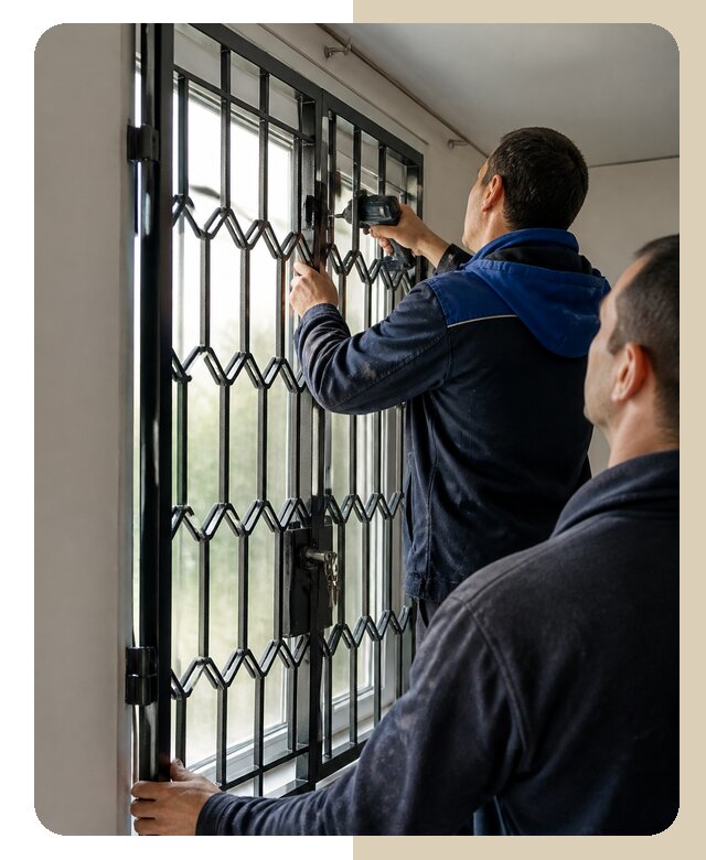 Установка распашных решеток в Кингисеппе цена от 6750 р. | ДвериЛегко-Кгп